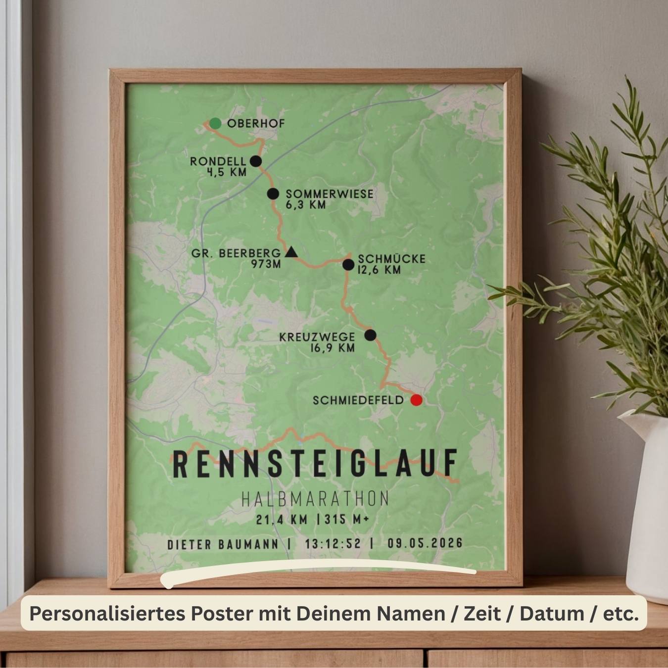 Rennsteiglauf Marathon Race Poster