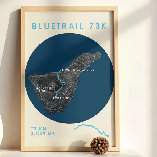 Tenerife Bluetrail 73k - Race Poster - Course Map