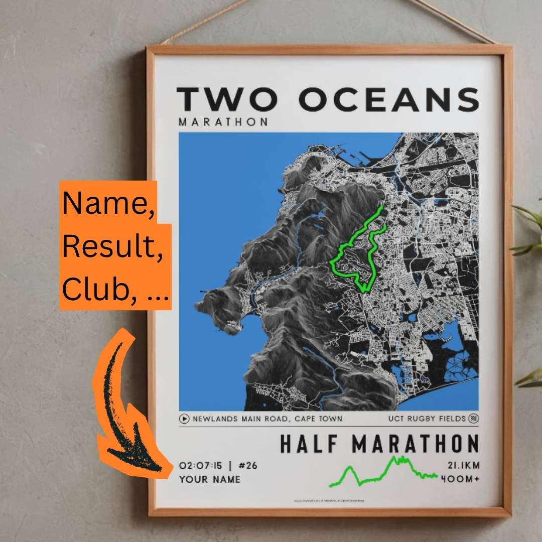 Two Oceans Half Marathon Poster
