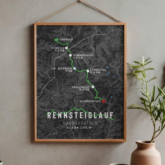 Rennsteiglauf Half Marathon Race Poster