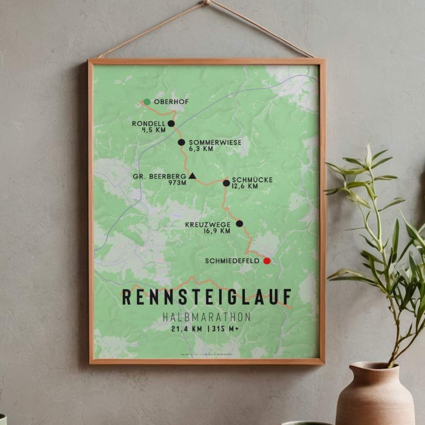 Rennsteiglauf Half Marathon Race Poster
