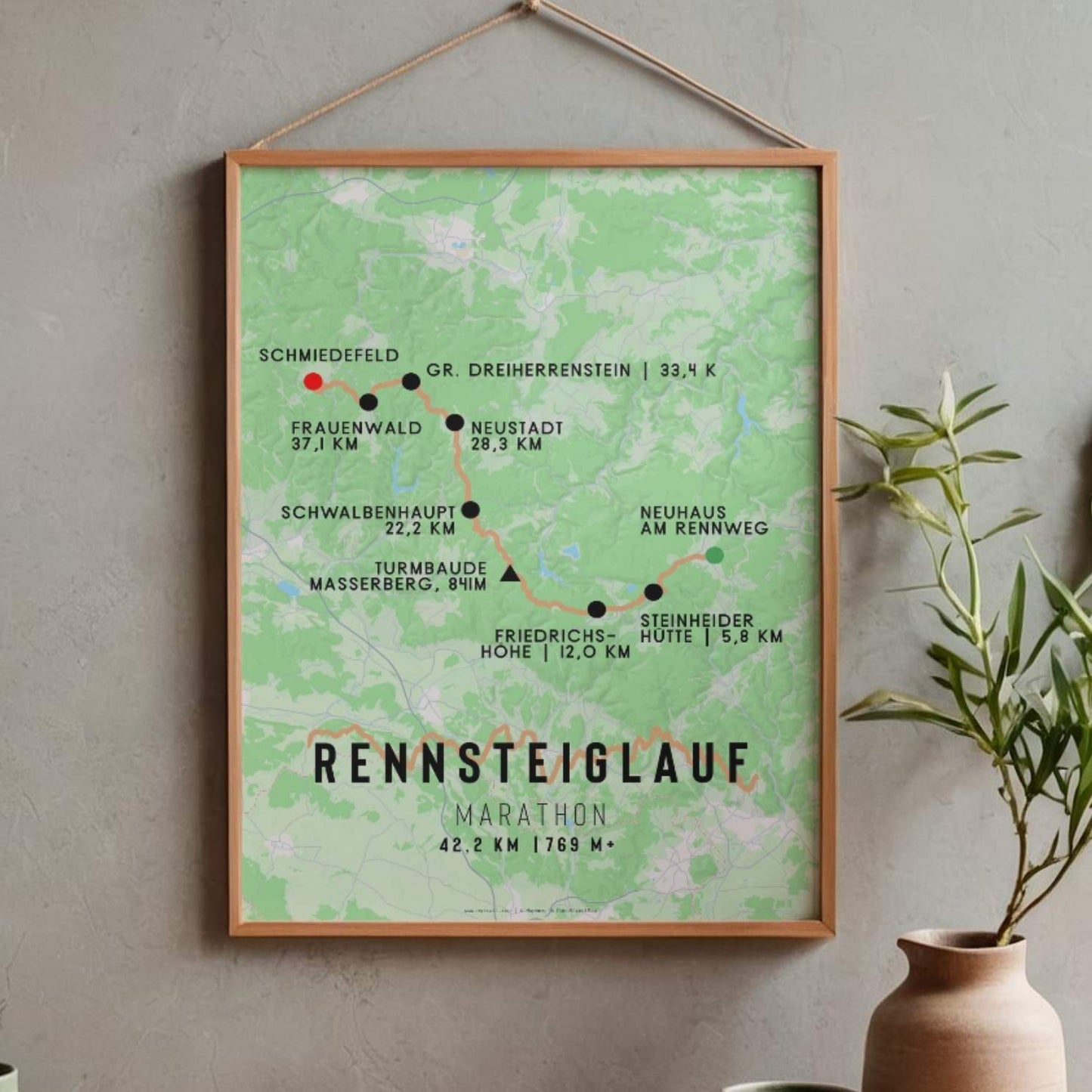 Rennsteiglauf Marathon Race Poster
