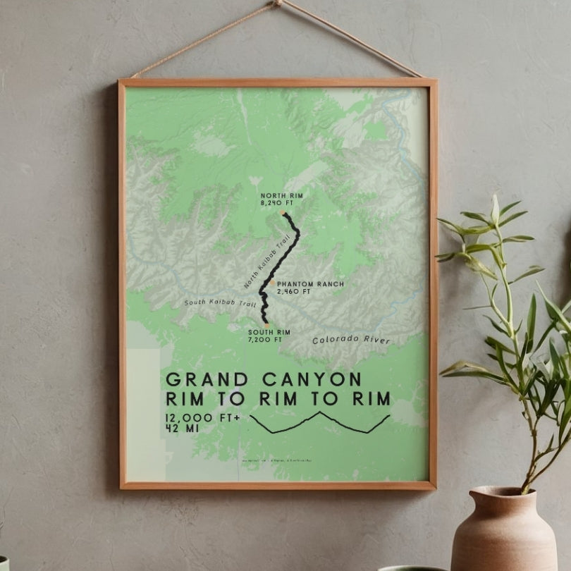 Grand Canyon - Rim to Rim to Rim Poster