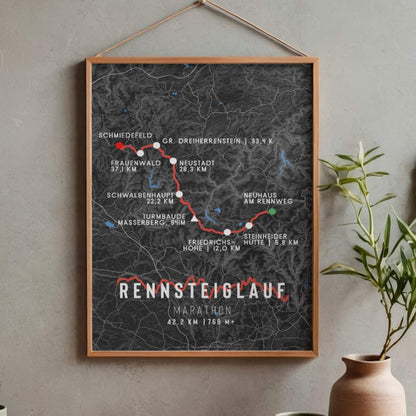 Rennsteiglauf Marathon Race Poster