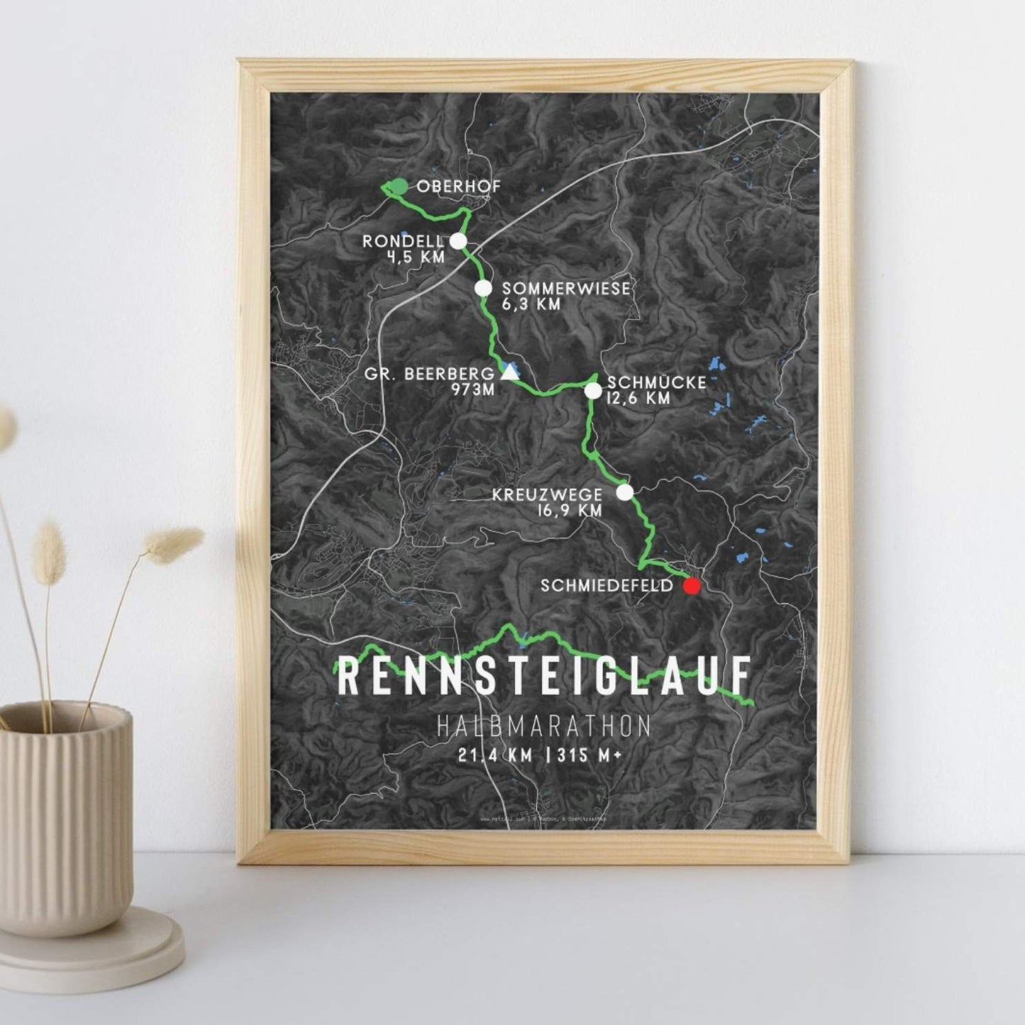 Rennsteiglauf Half Marathon Race Poster