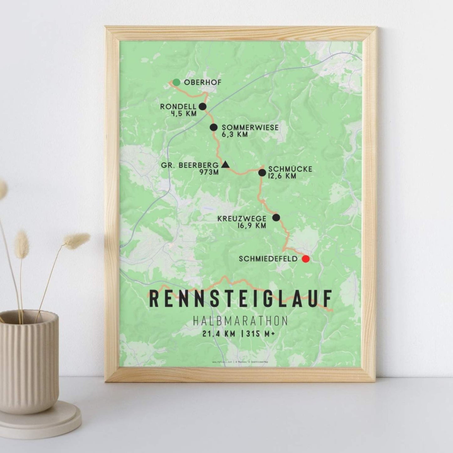 Rennsteiglauf Half Marathon Race Poster