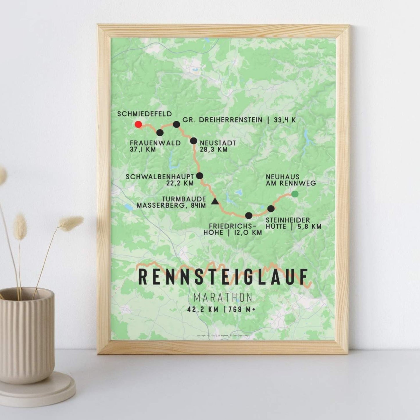 Rennsteiglauf Marathon Race Poster