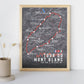 Tour du Mont Blanc Map Poster