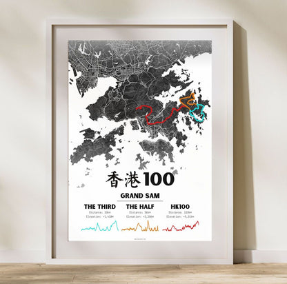 HK100 - Grand Sam - Race Poster - Large