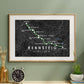 Rennsteig Trail Map Poster