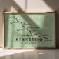 Rennsteig Trail Map Poster