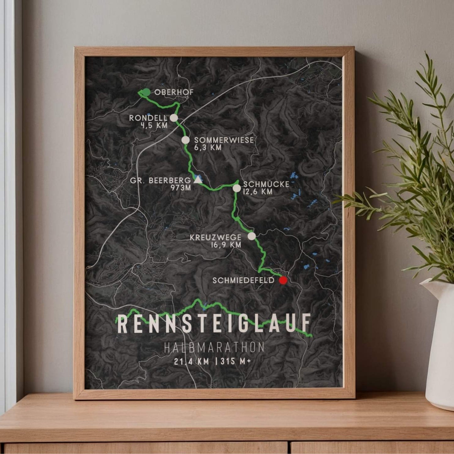 Rennsteiglauf Half Marathon Race Poster