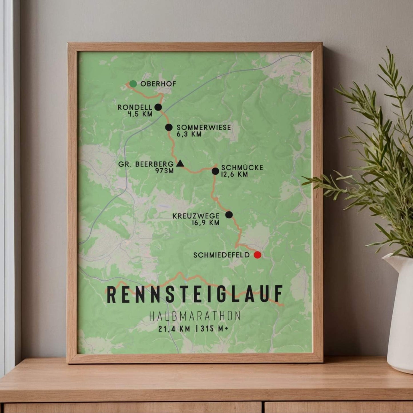 Rennsteiglauf Half Marathon Race Poster