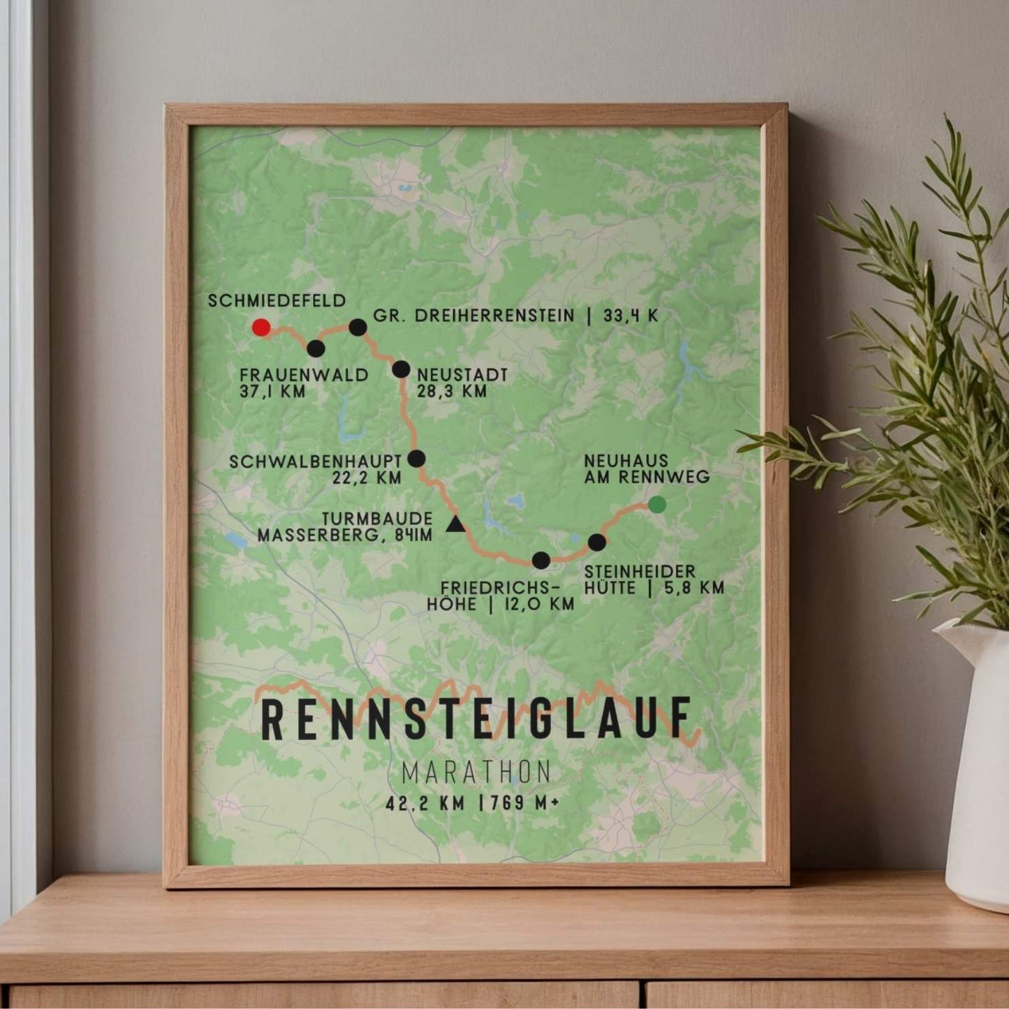 Rennsteiglauf Marathon Race Poster
