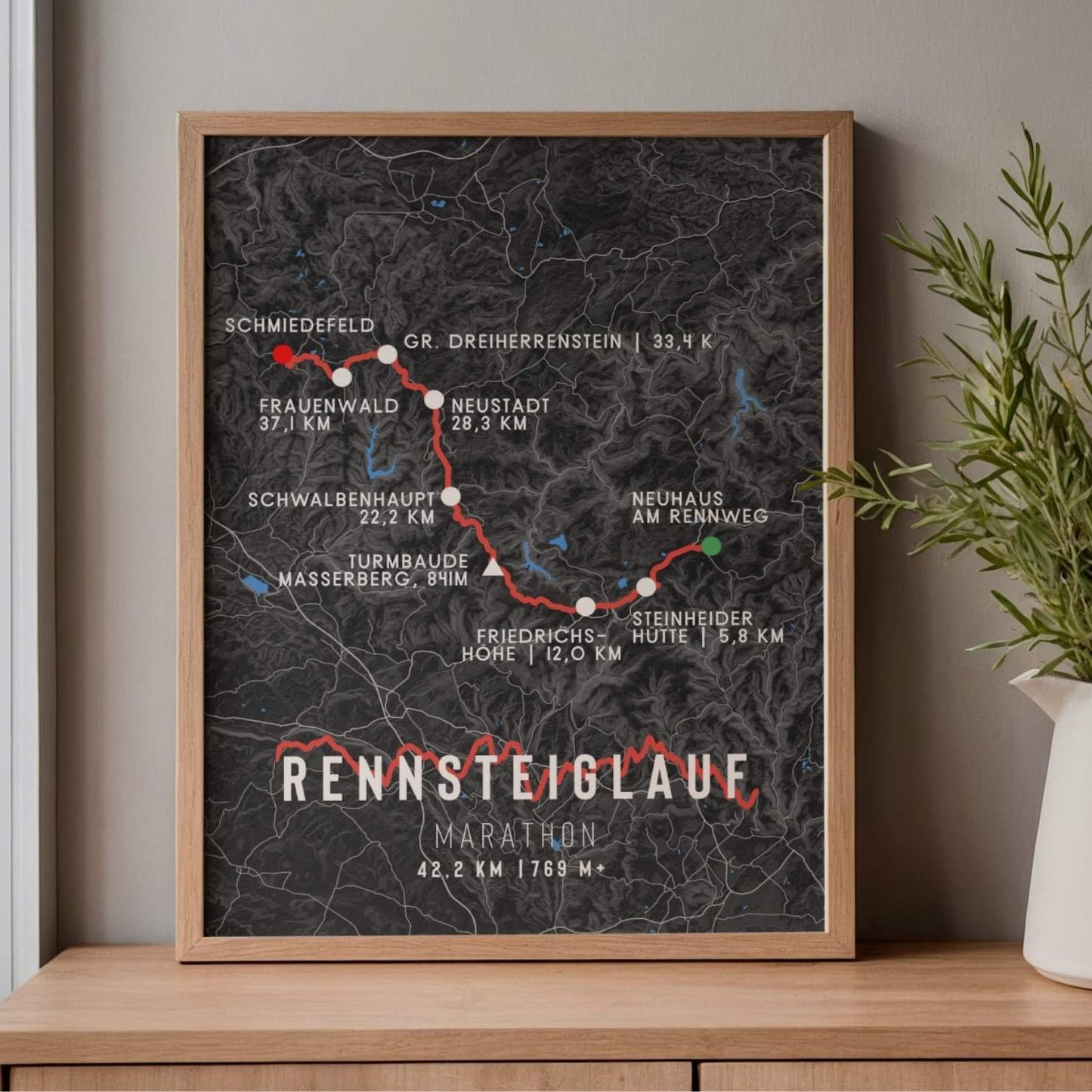 Rennsteiglauf Marathon Race Poster