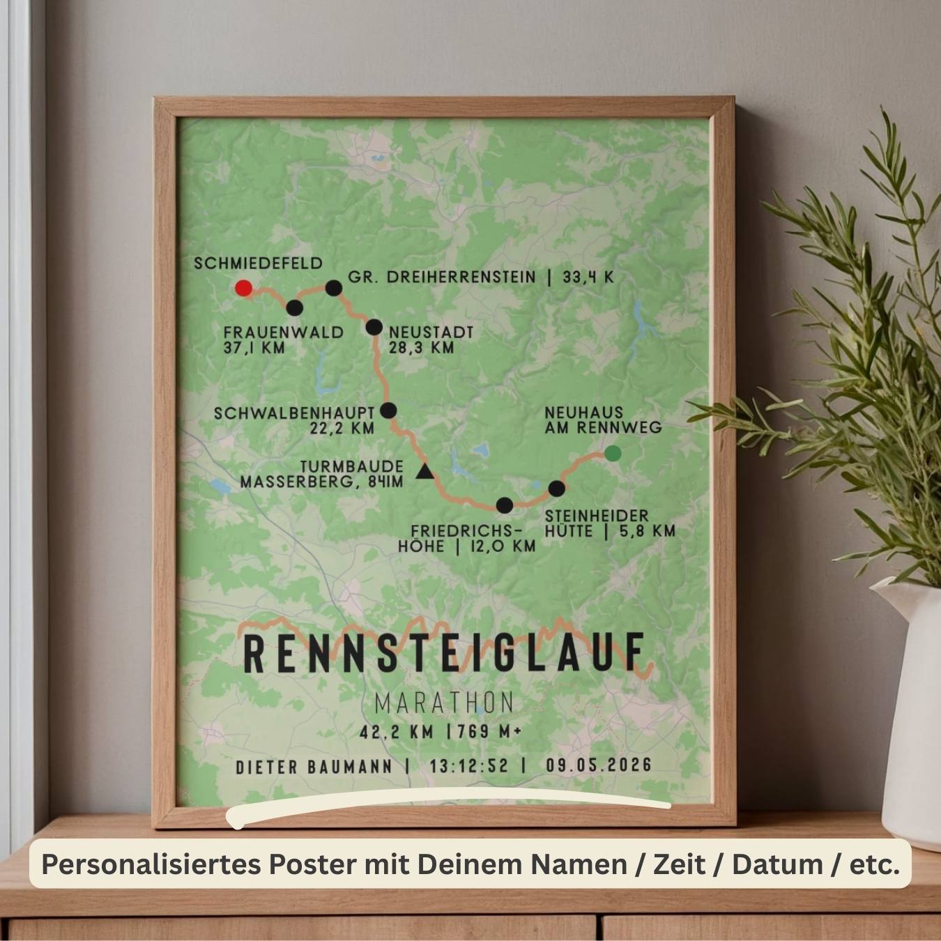 Rennsteiglauf Marathon Race Poster
