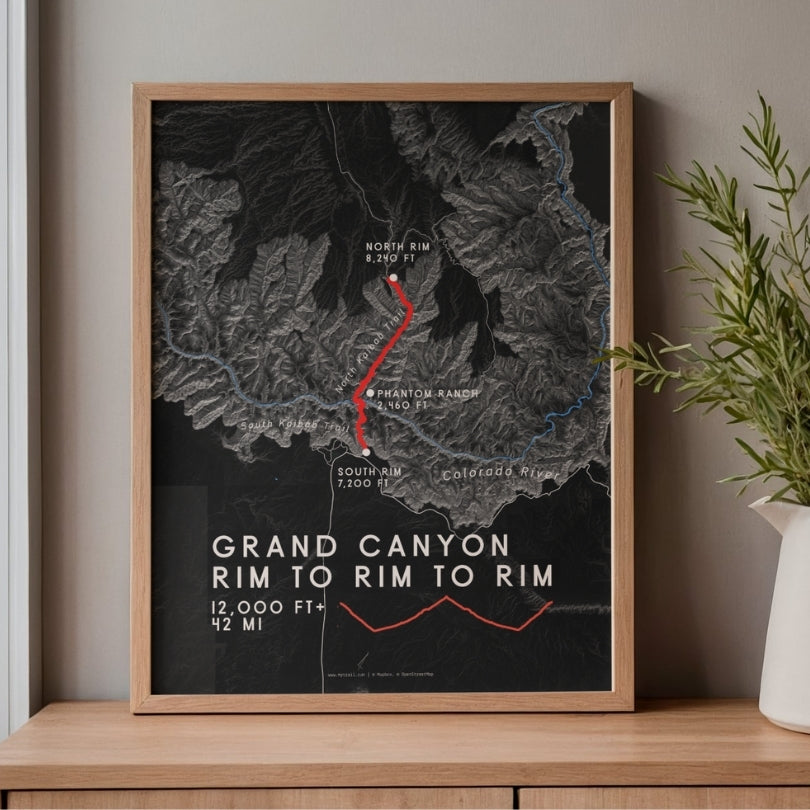 Grand Canyon - Rim to Rim to Rim Poster
