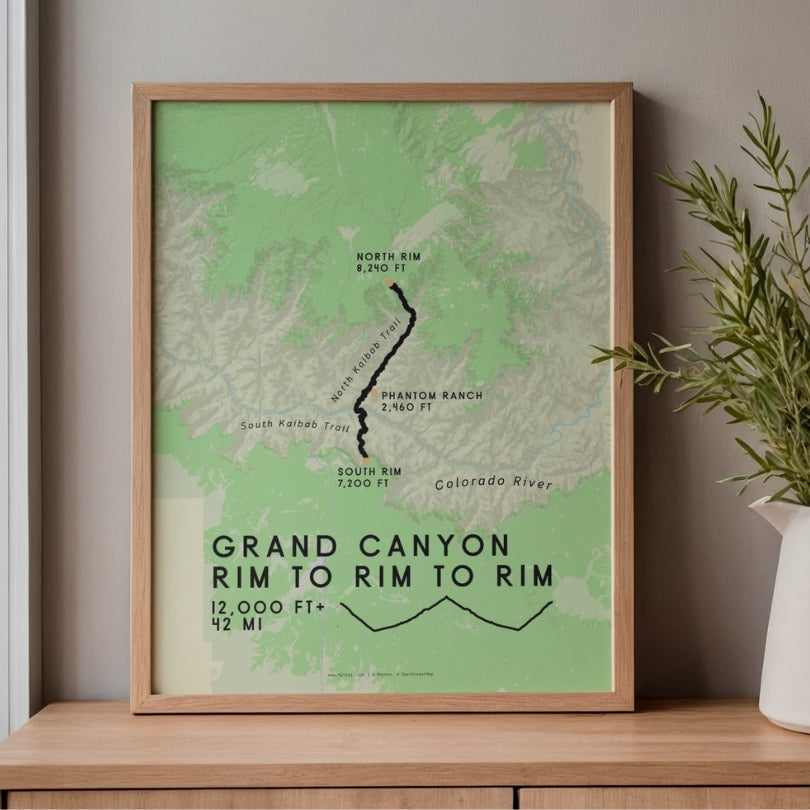 Grand Canyon - Rim to Rim to Rim Poster
