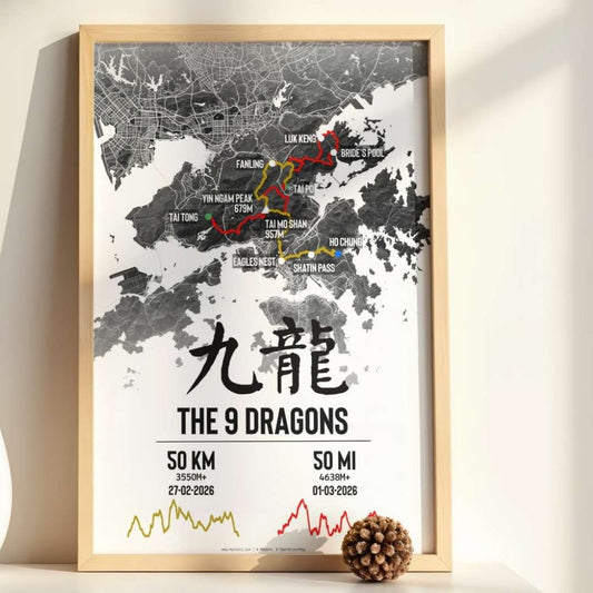 9 Dragons – Das 50/50-Rennen-Poster