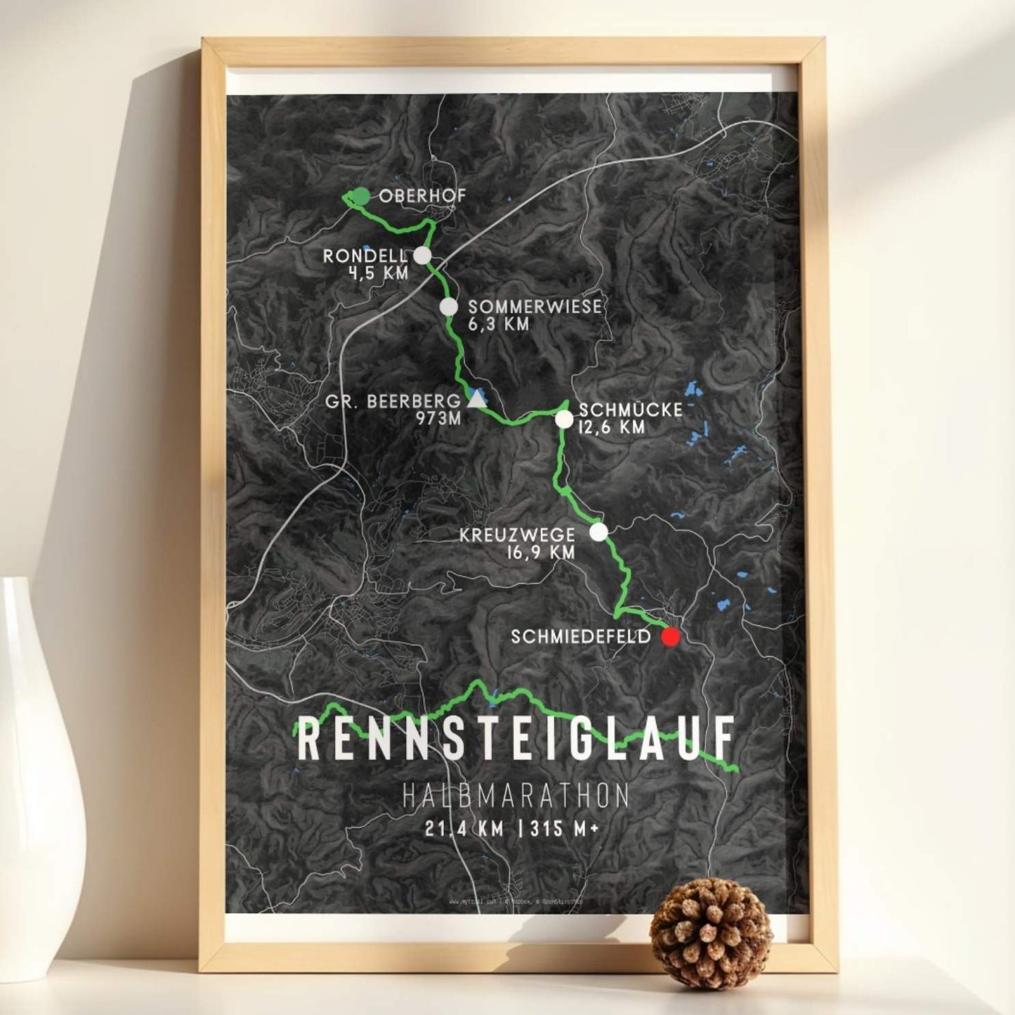 Rennsteiglauf Half Marathon Race Poster