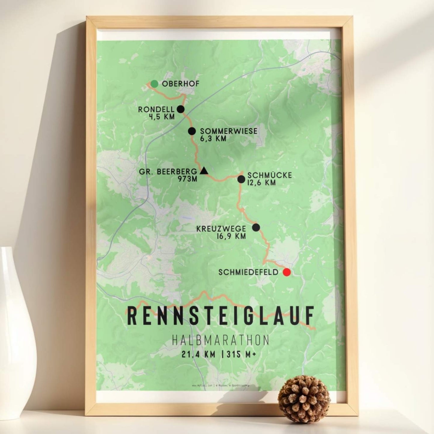 Rennsteiglauf Half Marathon Race Poster