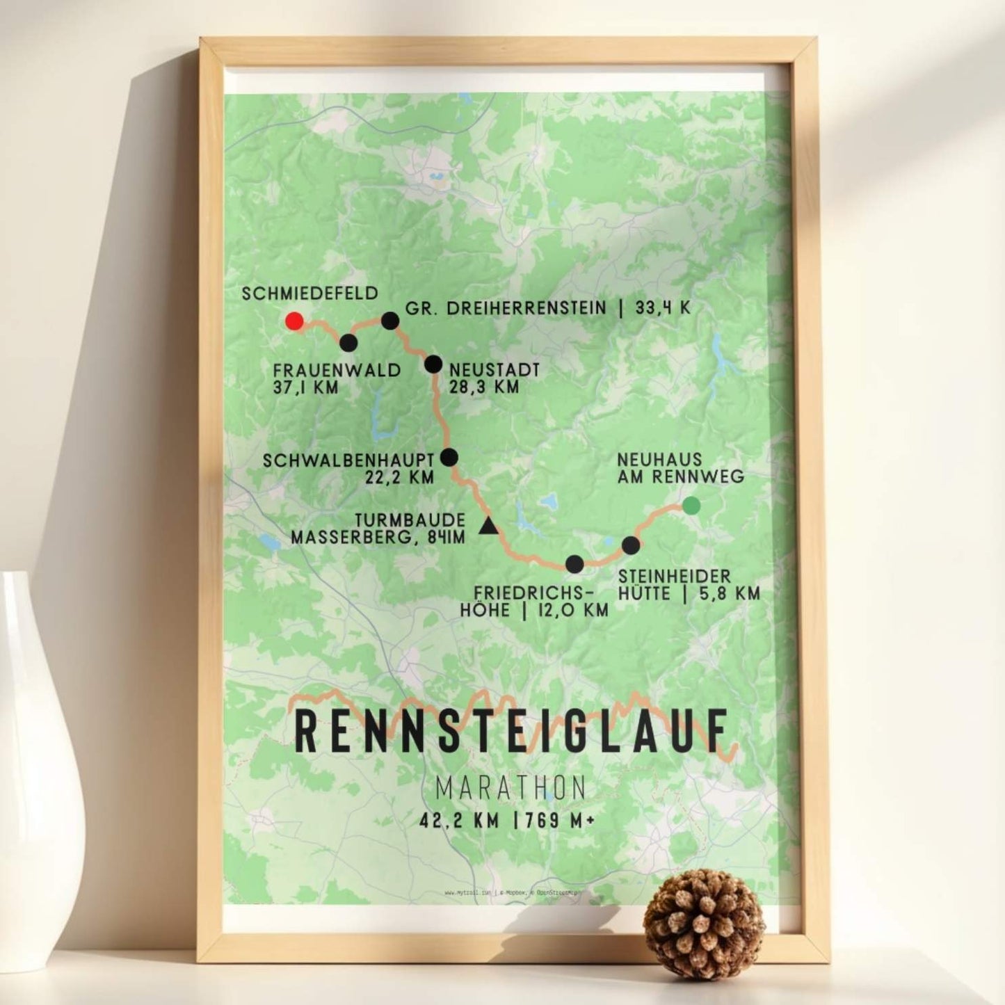 Rennsteiglauf Marathon Race Poster