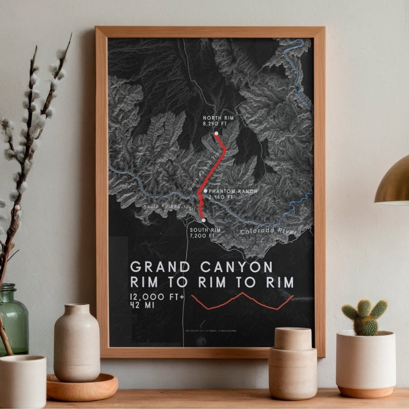Grand Canyon - Rim to Rim to Rim Poster