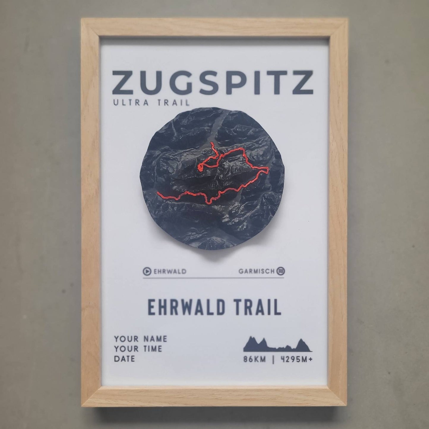 Zugspitz Ultra Trail - Ehrwald Trail 3D Relief