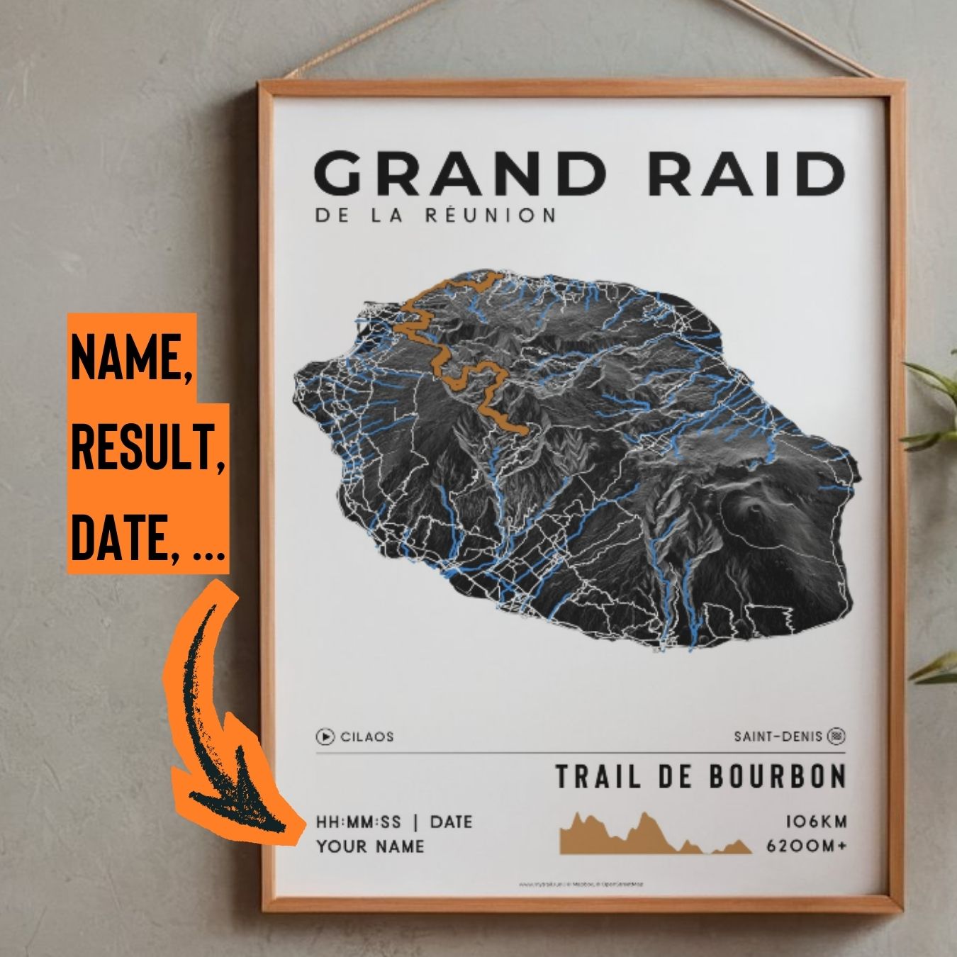 Grand Raid de la Réunion - Le Trail de Bourbon Poster
