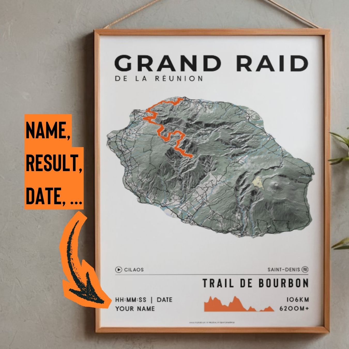 Grand Raid de la Réunion - Le Trail de Bourbon Poster