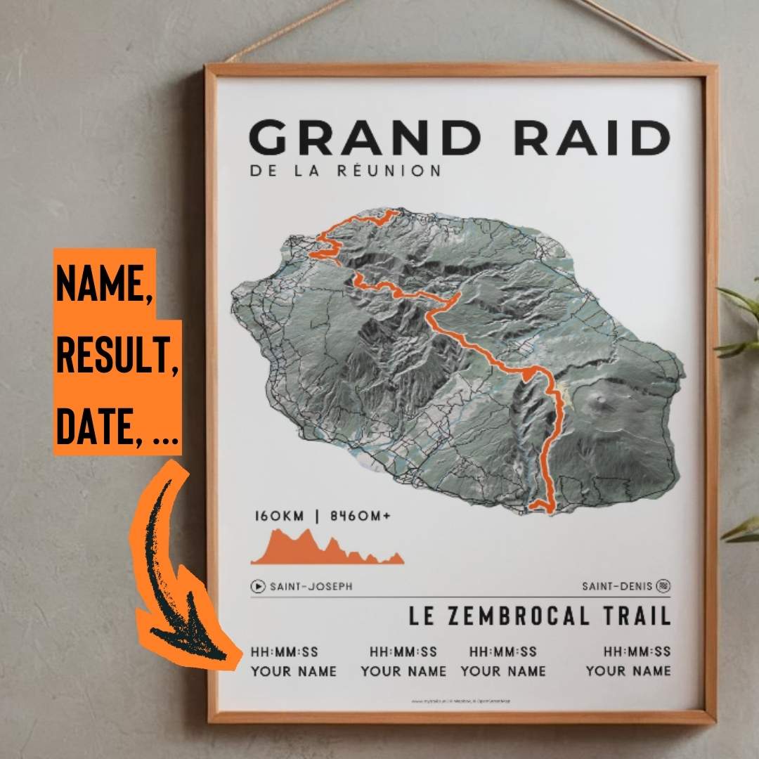 Grand Raid de la Réunion - Le Zembrocal Trail Poster