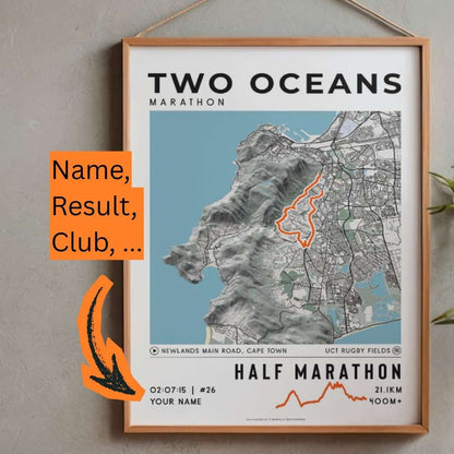 Two Oceans Half Marathon Poster