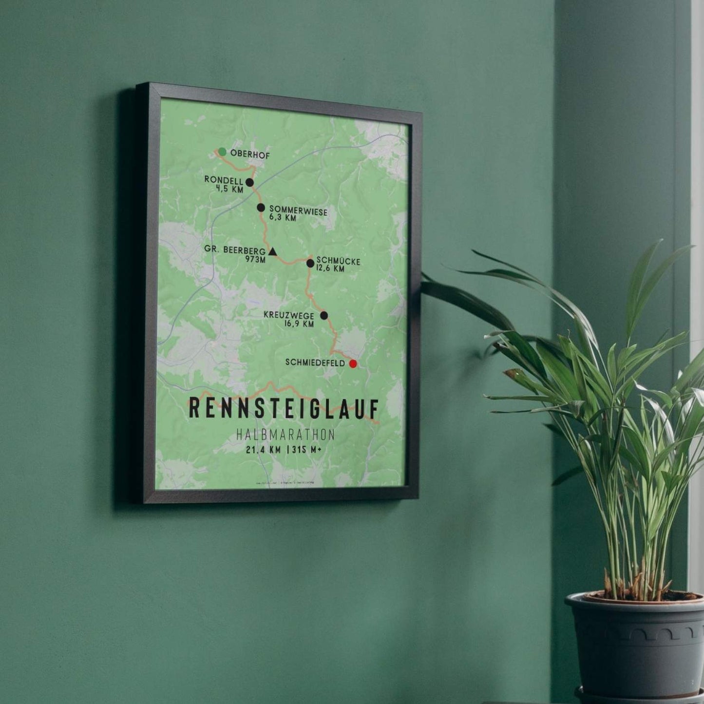 Rennsteiglauf Half Marathon Race Poster