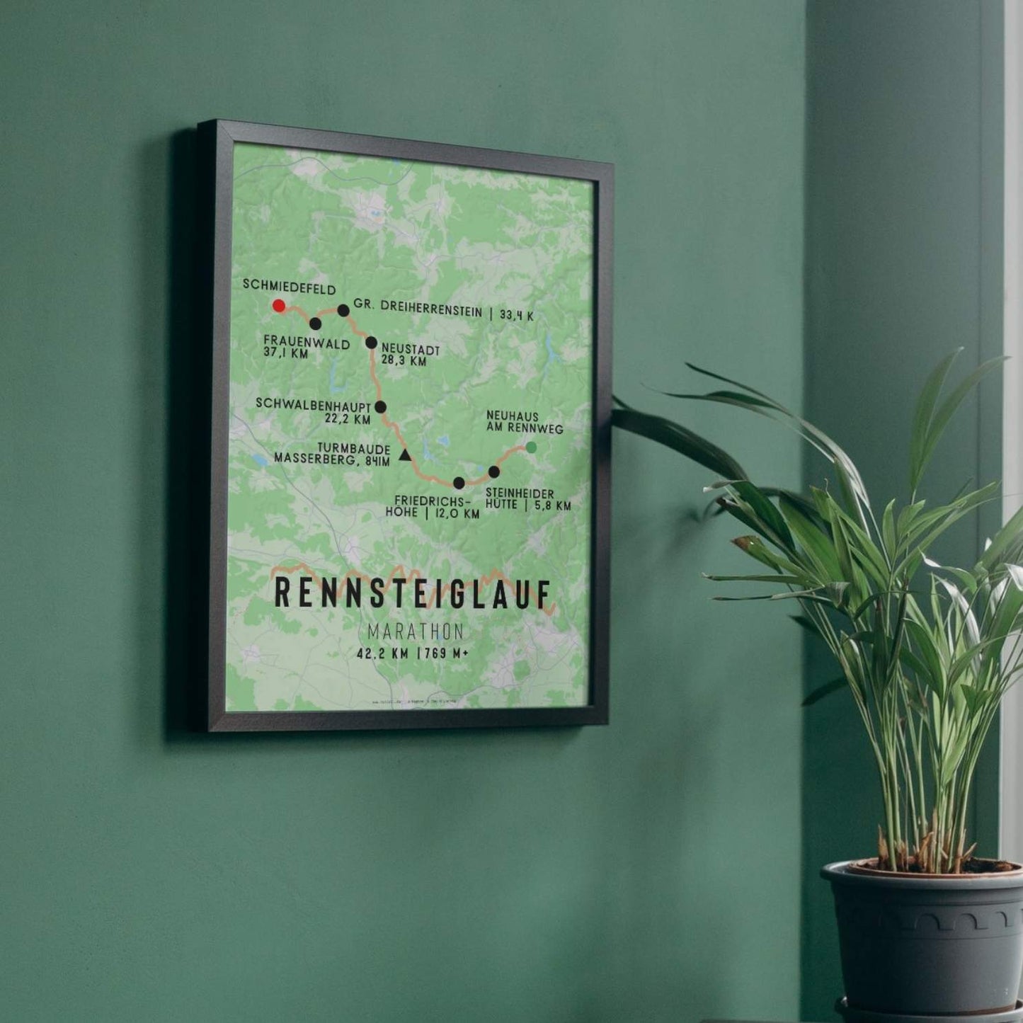 Rennsteiglauf Marathon Race Poster