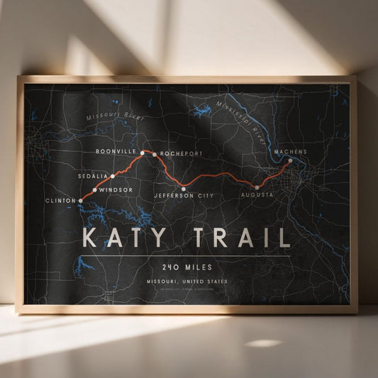 Katy Trail (MKT) Kartenposter