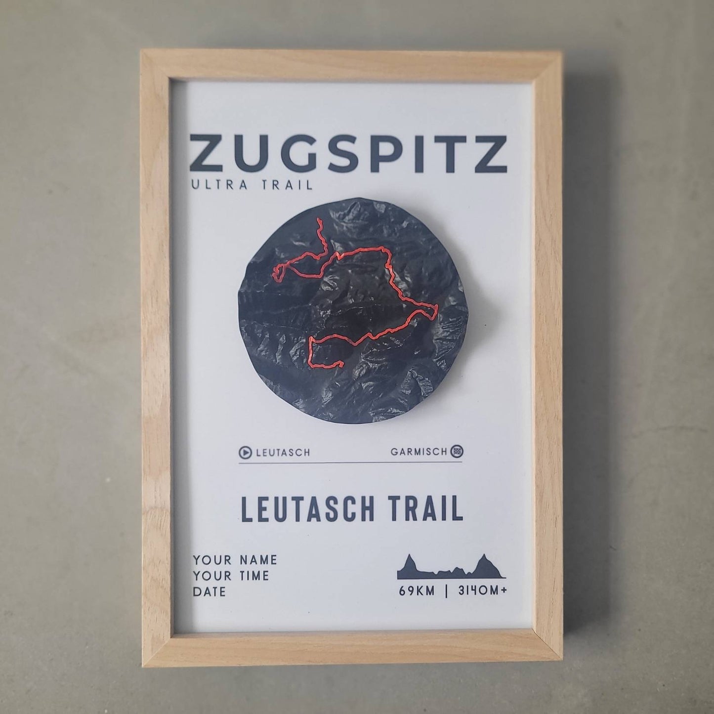 Zugspitz Ultra Trail - Leutasch Trail 3D Relief