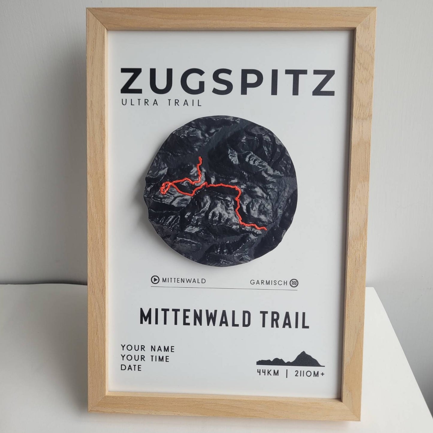 Zugspitz Ultra Trail - Mittenwald Trail 3D Relief