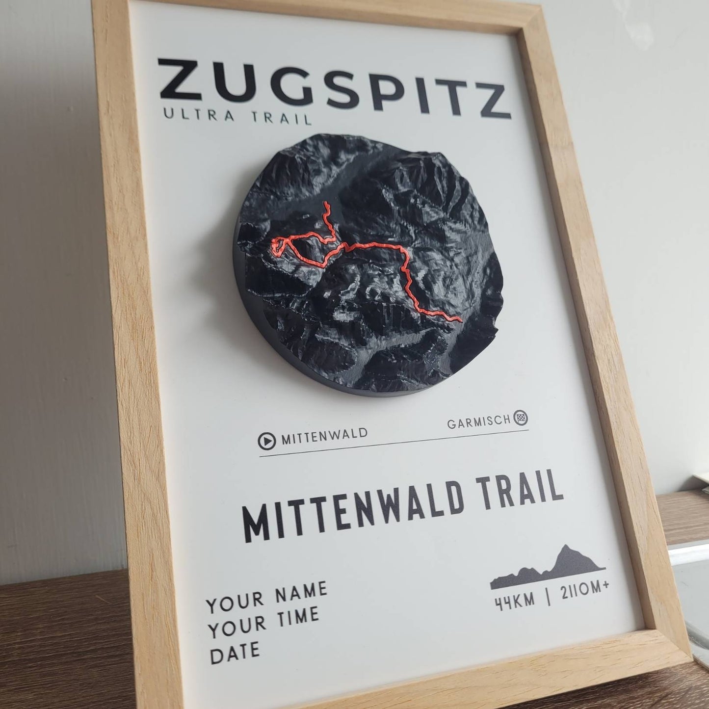 Zugspitz Ultra Trail - Mittenwald Trail 3D Relief