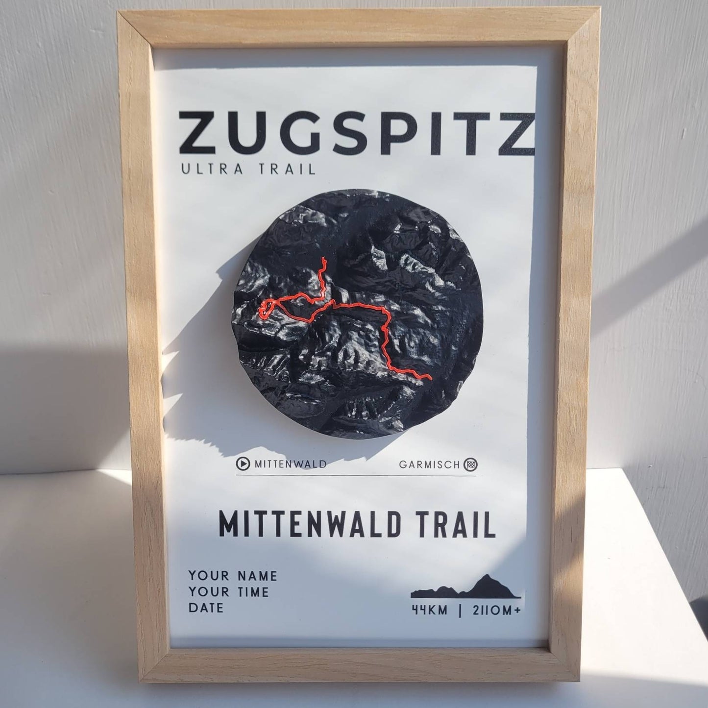 Zugspitz Ultra Trail - Mittenwald Trail 3D Relief
