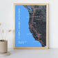 Pacific Crest Trail (PCT) Map Poster