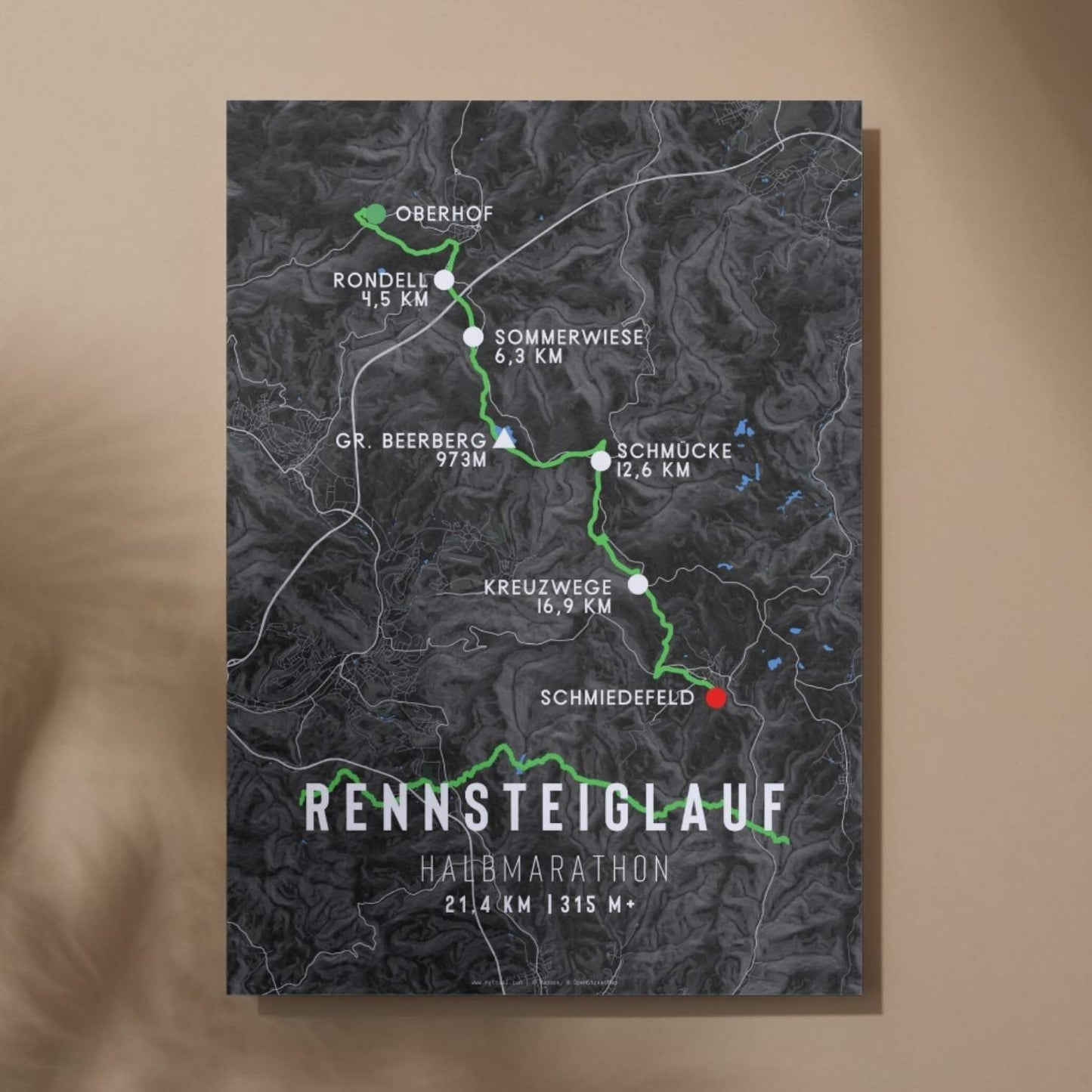 Rennsteiglauf Half Marathon Race Poster