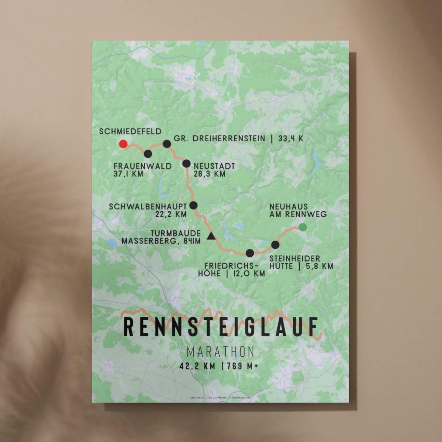 Rennsteiglauf Marathon Race Poster