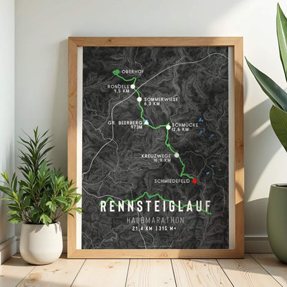 Rennsteiglauf Half Marathon Race Poster