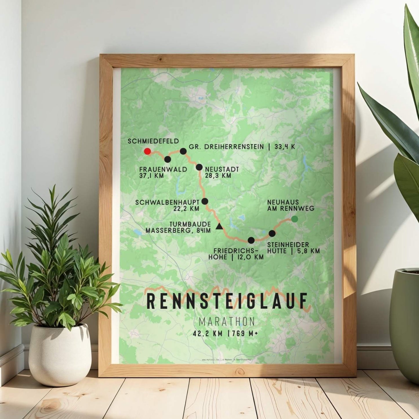 Rennsteiglauf Marathon Race Poster