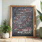 Tour du Mont Blanc Map Poster
