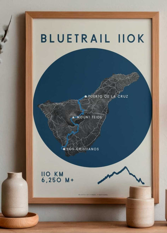 Tenerife Bluetrail 110k - Race Poster - Course Map