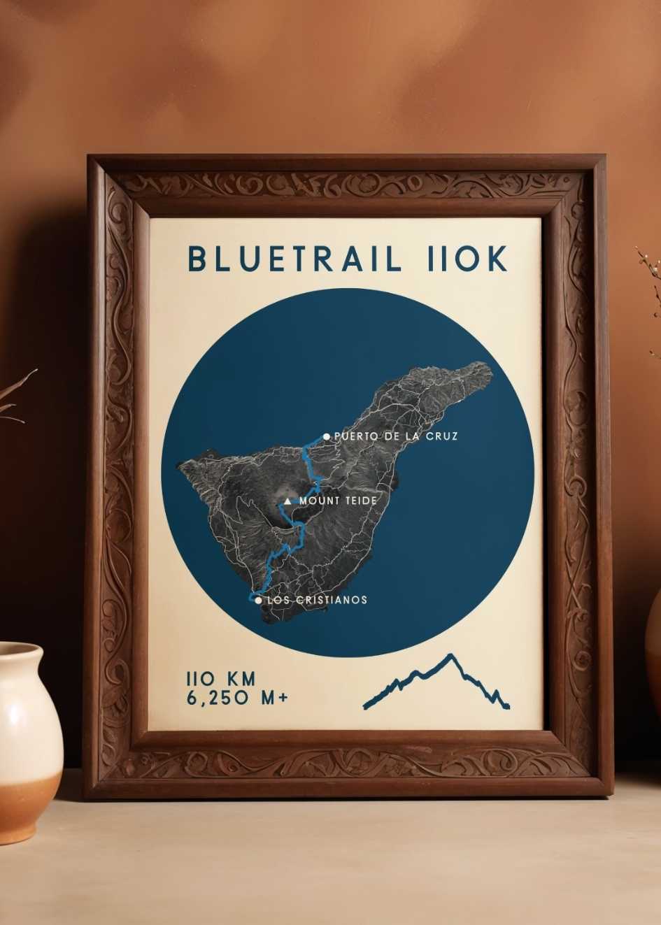 Tenerife Bluetrail 110k - Race Poster - Course Map