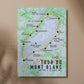 Tour du Mont Blanc Map Poster