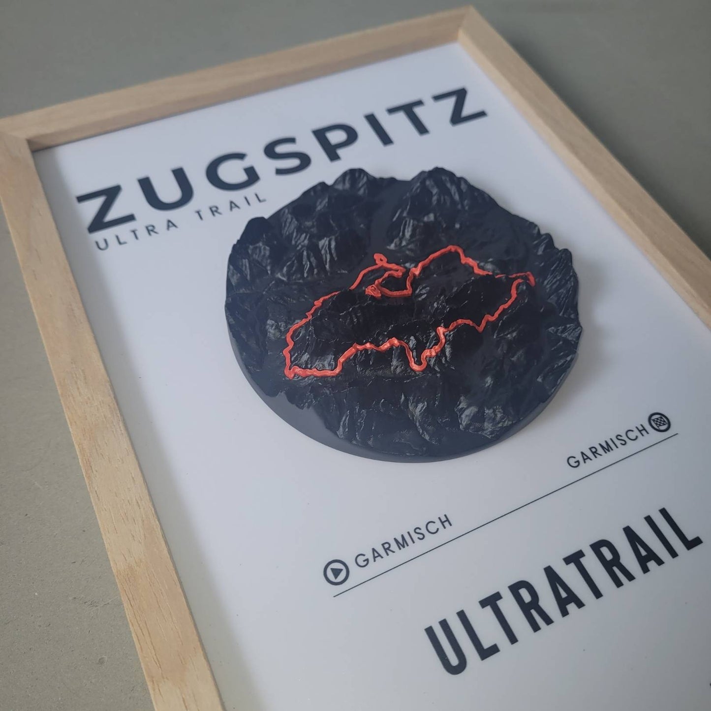 Zugspitz Ultra Trail - Ultratrail 3D Relief & Topographische Karte