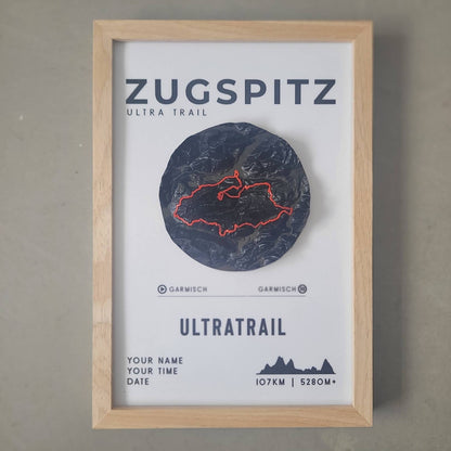 Zugspitz Ultra Trail - Ultratrail 3D Relief & Topographische Karte